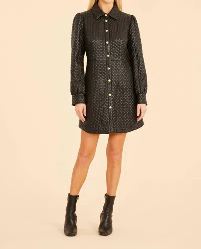 Dolce Cabo Quilted Tailored Dress In Black