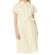 Dolce Cabo Seersucker Dress In Yellow/white In Neutral