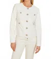 Dolce Cabo Vegan Leather Jacket In White In White