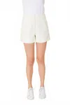 Dolce Cabo Vegan Leather Short In White In White