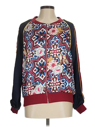 Pre-owned Dolce Cabo Zip Up Hoodie In Burgundy