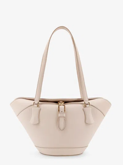 Dolce E Gabbana Coffa Capri Leather Shoulder Bag