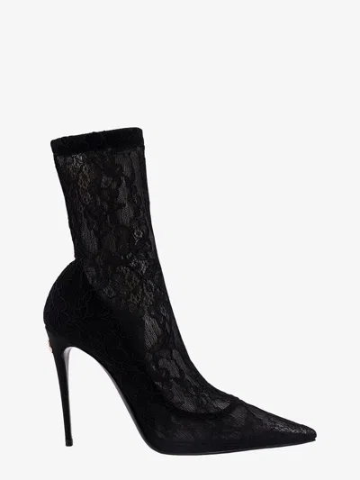 Dolce E Gabbana Lace Ankle Boots