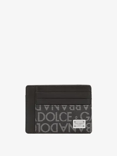 Dolce & Gabbana Leather Card Holder With Logo Detail