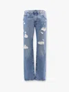 Dolce & Gabbana Cotton Jeans With Rippings Detail In Multicolor