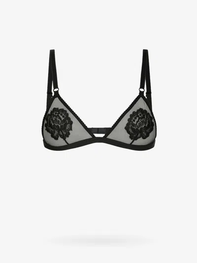 Dolce E Gabbana Nylon Bra In Black