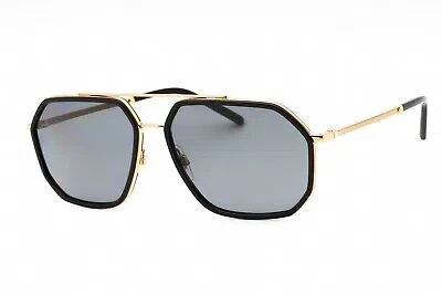 Pre-owned Dolce & Gabbana 0dg2285-02/81 Gold Sunglasses In Gray
