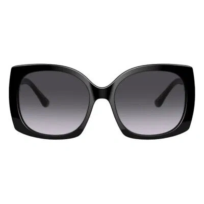 Pre-owned Dolce & Gabbana 0dg4385 501/8g Black Sunglasses In Grey Gradient