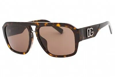 Pre-owned Dolce & Gabbana 0dg4403f-502/73 Havana Sunglasses