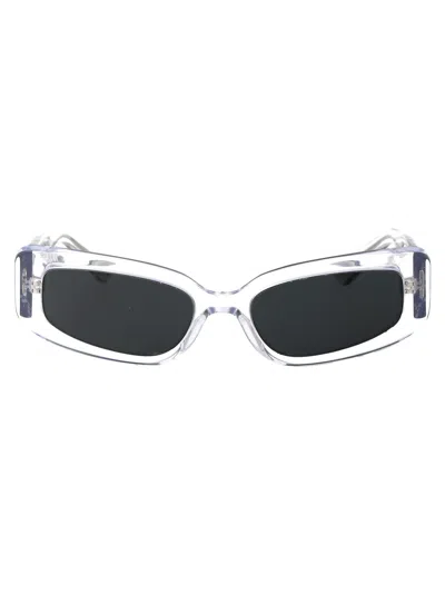 Dolce & Gabbana 0dg4445 Crystal Acetate Sunglasses In Clear