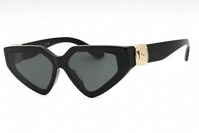 Pre-owned Dolce & Gabbana 0dg4469f-501/87 Black Sunglasses In Gray