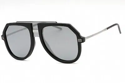 Pre-owned Dolce & Gabbana 0dg6195-501/6g Black Sunglasses In Gray