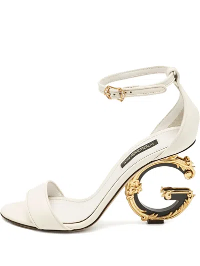 Pre-owned Dolce & Gabbana 100mm Baroque-heel Sandals