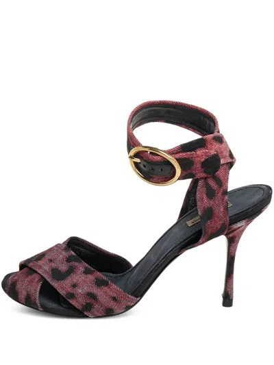 Pre-owned Dolce & Gabbana 100mm Leather Sandals