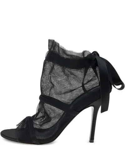 Pre-owned Dolce & Gabbana 100mm Mesh Sandals
