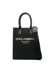Dolce & Gabbana Leather Bag With Logo On The Front