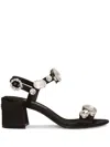 Dolce & Gabbana Satin Sandals With Gemstone Embellishment