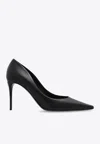 Dolce & Gabbana 105 Dg-logo Leather Pumps In Black