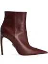 Dolce & Gabbana 105mm Devotion Pointed-toe Ankle Boots In Burgundy