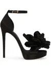 Dolce & Gabbana Open-toe High-heeled Sandals In Black