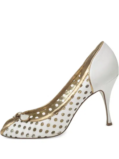 Pre-owned Dolce & Gabbana 105mm Leather Pumps