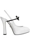 Dolce & Gabbana 105mm Satin Pumps In White