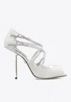 Dolce & Gabbana Silver Shimmers Sandals Heel Pumps Shoes In Silver