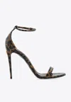 DOLCE & GABBANA 110 LEOPARD PRINT SANDALS