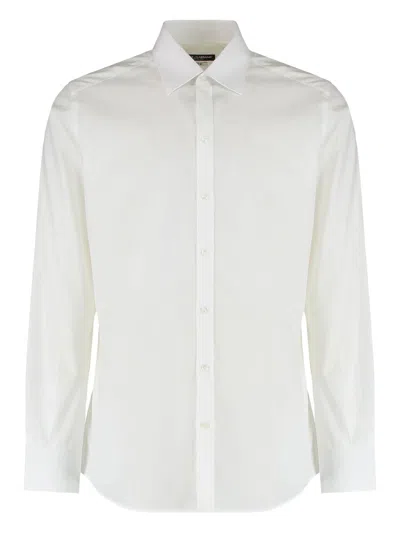 Dolce & Gabbana Long Sleeves Shirt For Men In White
