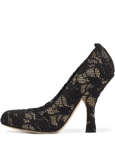 Pre-owned Dolce & Gabbana 110mm Court Lace-embellished High-heel Pumps