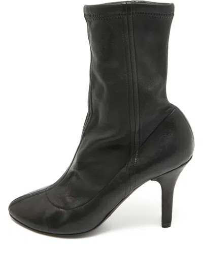 Pre-owned Dolce & Gabbana 110mm Leather Ankle Boots