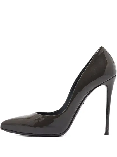 Pre-owned Dolce & Gabbana 110mm Leather Heeled Pumps