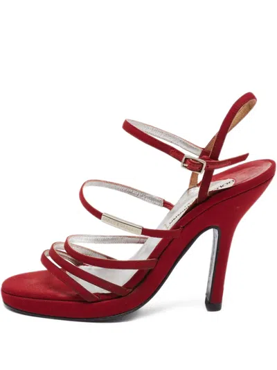 Pre-owned Dolce & Gabbana 110mm Strappy Sandals