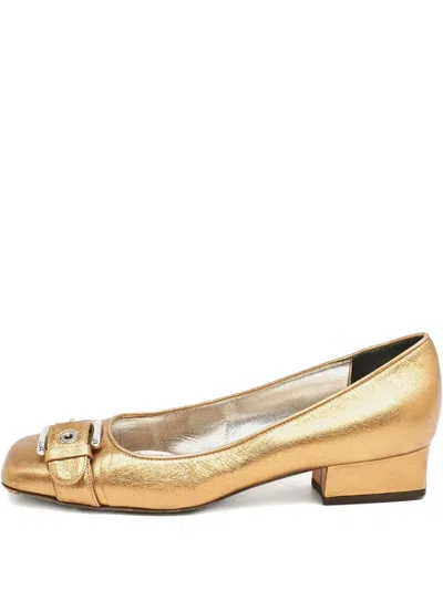 Pre-owned Dolce & Gabbana 1146682 Metallic In Yellow