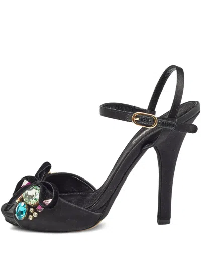 Pre-owned Dolce & Gabbana 120mm Embellished Sandals