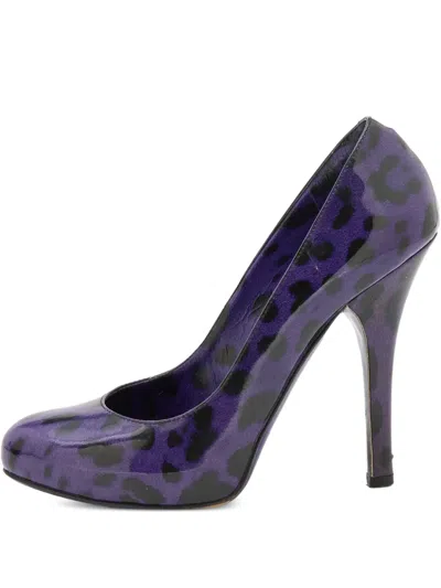 Pre-owned Dolce & Gabbana 120mm Leopard-print Pumps