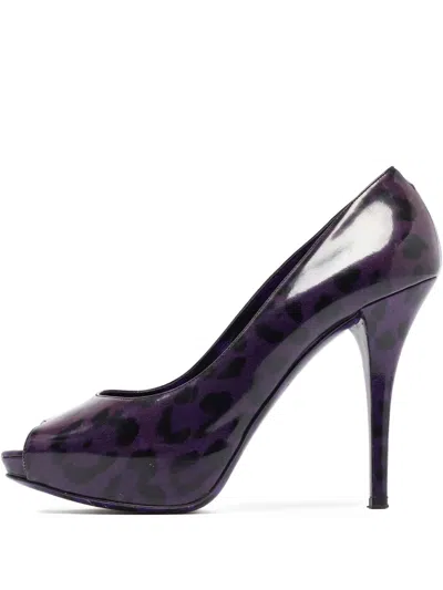 Pre-owned Dolce & Gabbana 120mm Leopard-print Pumps