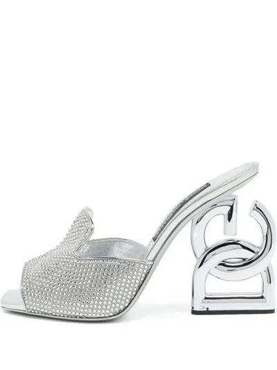 Pre-owned Dolce & Gabbana 125mm Crystal-embellished Sandals
