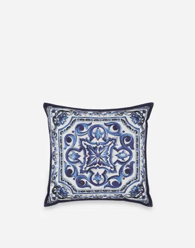 Dolce & Gabbana Acrylic Fabric Outdoor Cushion In Blue