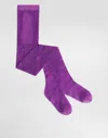Dolce & Gabbana Logo-print Tights In Purple