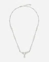 DOLCE & GABBANA EASY DIAMOND NECKLACE IN WHITE GOLD 18KT AND DIAMONDS