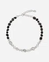 Dolce & Gabbana Anna Bracelet In White Gold 18kt With Spinel And Topazes In ホワイト