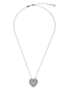 Dolce & Gabbana 18k White Gold Devotion Diamond Necklace In Metallic