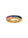 Dolce & Gabbana Gradient Sapphire Ring In Gold