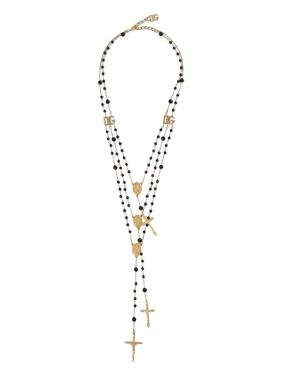 Dolce & Gabbana 18k Yellow Gold Rosary Necklace
