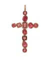Dolce & Gabbana Anna Charm In Red Gold 18kt With Toumalines In Gold