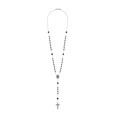 Dolce & Gabbana 18kt White Gold Rosary Necklace In Multi