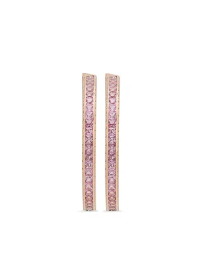 Dolce & Gabbana 18kt Yellow Gold Anna Sapphire Earrings In Red