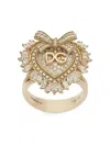 Dolce & Gabbana 18kt Yellow Gold Devotion Diamond Ring In Gold