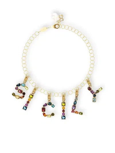 Dolce & Gabbana 18kt Yellow Gold Pearl-embellished Bracelet